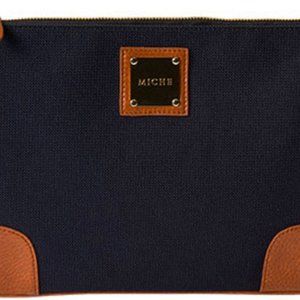 Brand New!  NWT Miche Travel Pouch - Gorgeous tan corner accents
